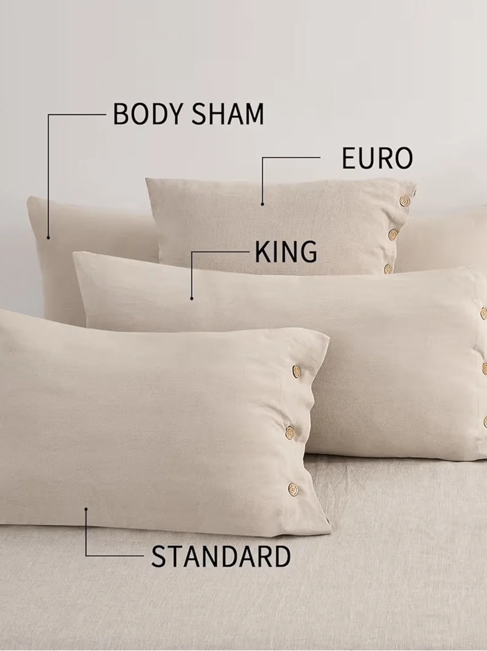 ATLINIA Linen Pillow Cases Standard Size 20